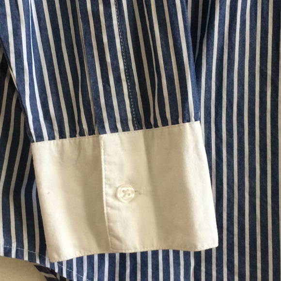 Old Navy Stripe Button Up Collar Long Sleeve Shirt - Picture 4 of 8